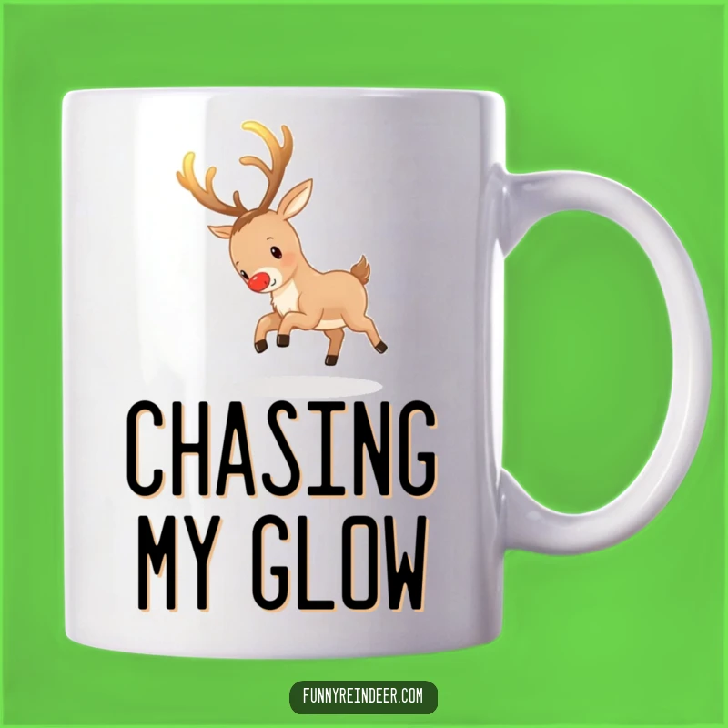 Funny Reindeer Antler Chase Mug: A Quirky & Hilarious Funny Gift