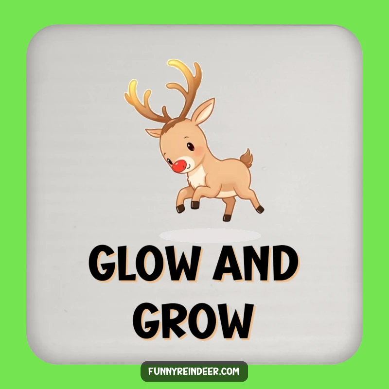 Funny Reindeer Antler Chase Coaster: Protect Surfaces with Playfulness