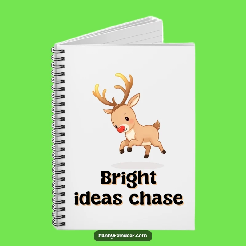 Funny Reindeer Antler Diary Notebook: Jot Down Your Playful Thoughts