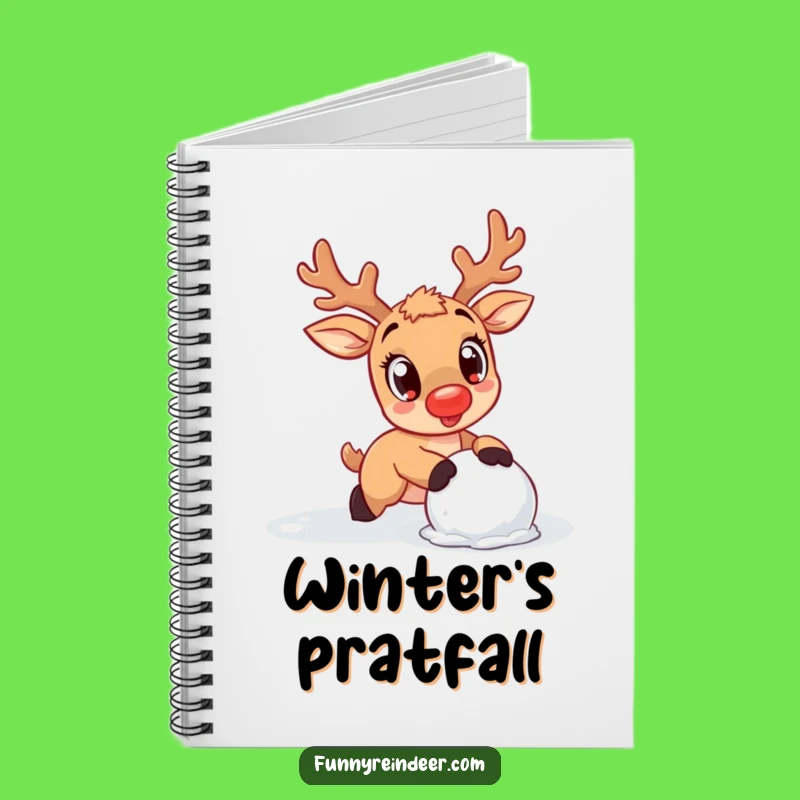 Funny Kawaii Reindeer Oopsie Notebook: Jot Down Your Adventures